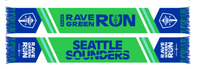 Rave Green Run Finishers Scarf
